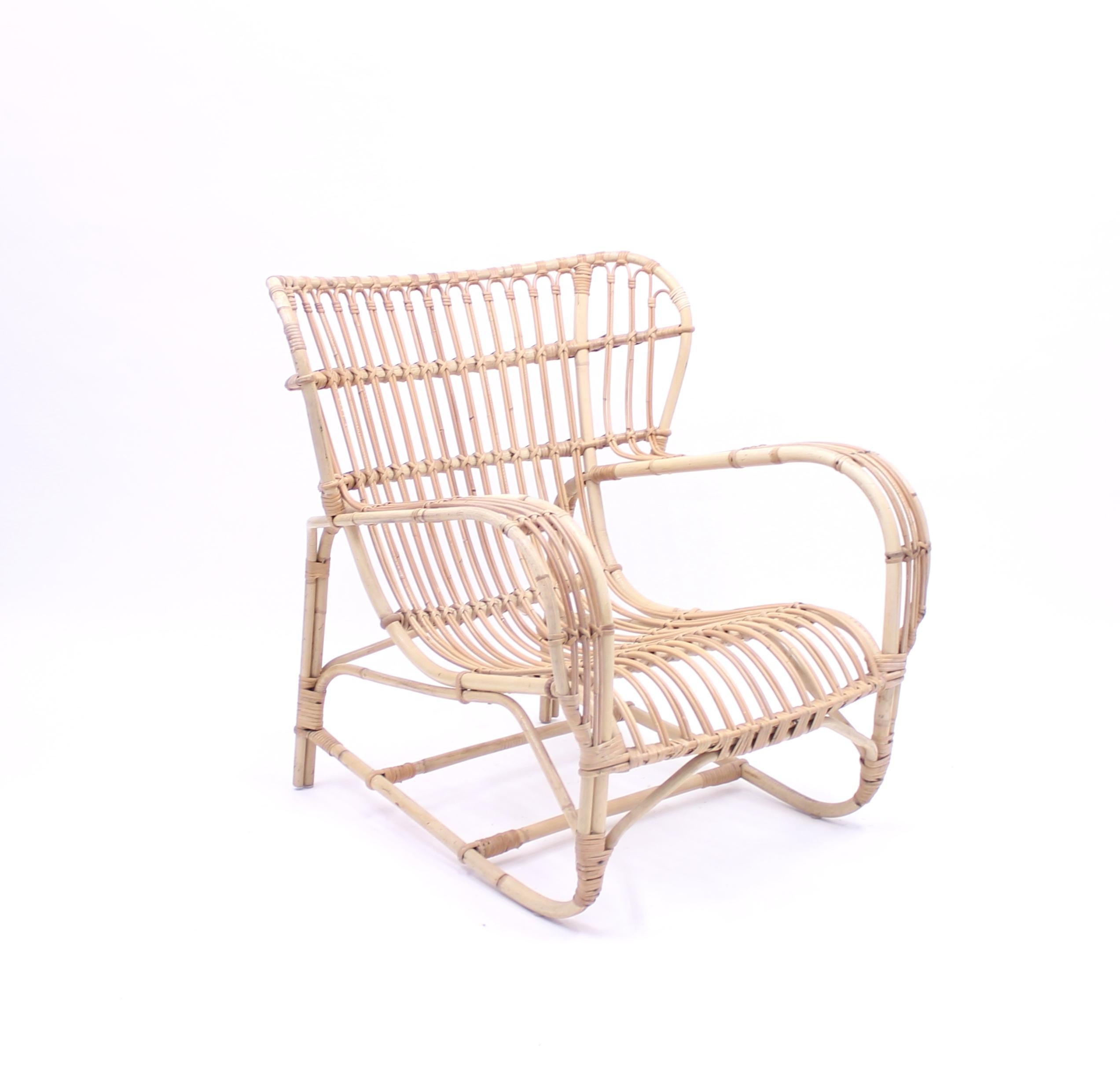 Viggo Boesen, Bamboo & Rattan Easy Chair, 1960s 2