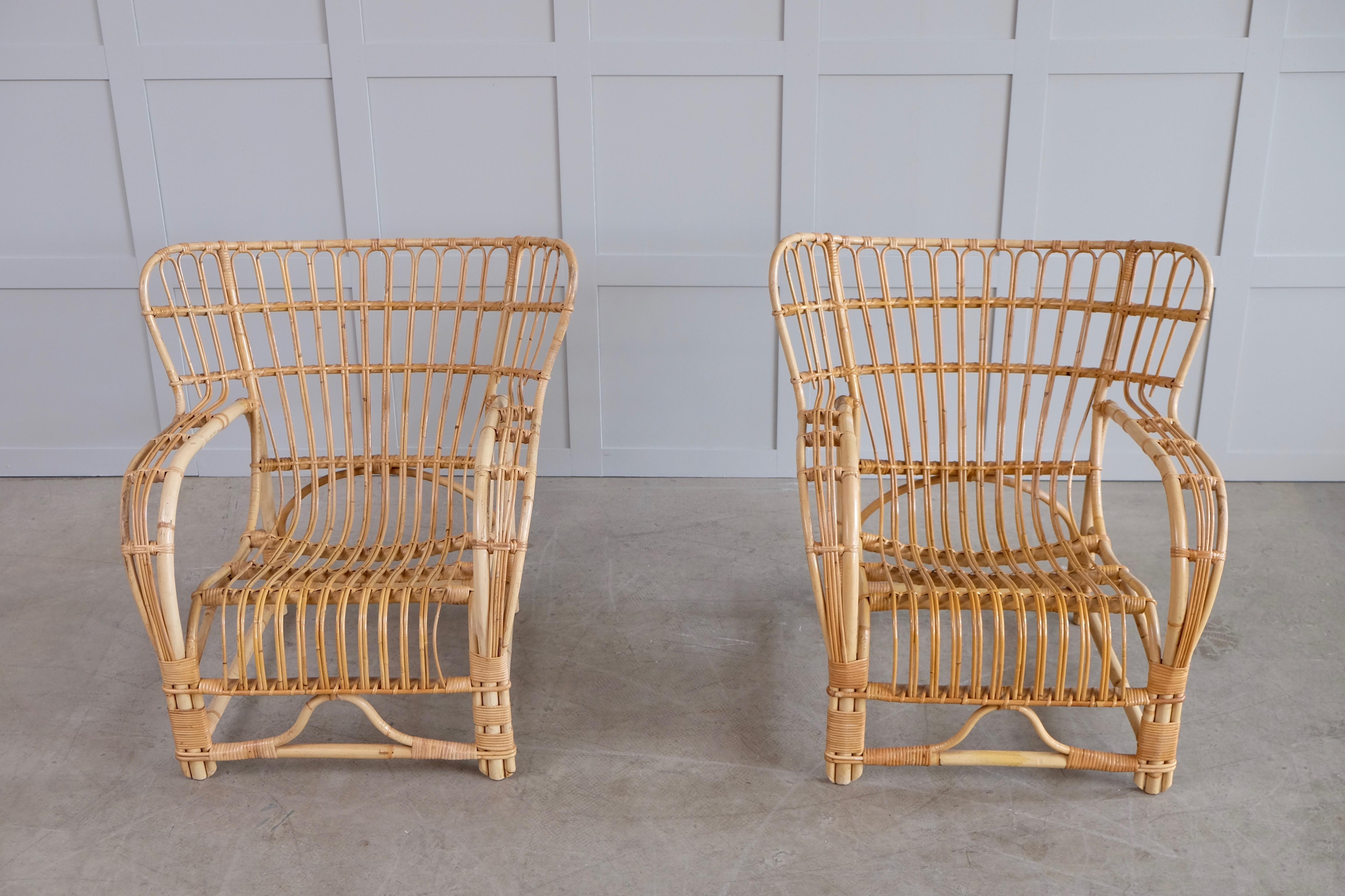 Viggo Boesen Easy Chairs, 1950s 4