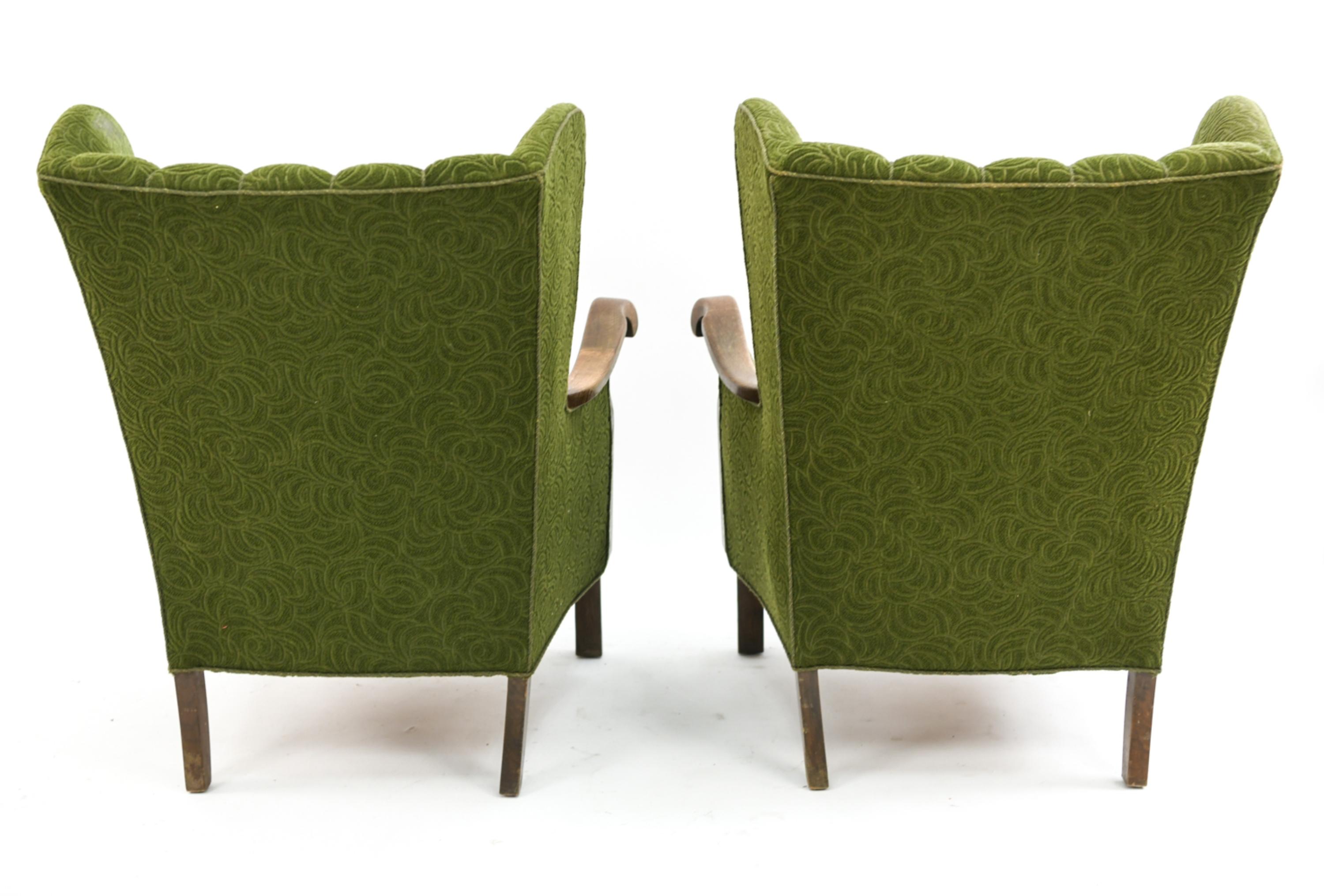 Viggo Boesen for Slagelse Highback Lounge Chairs 4