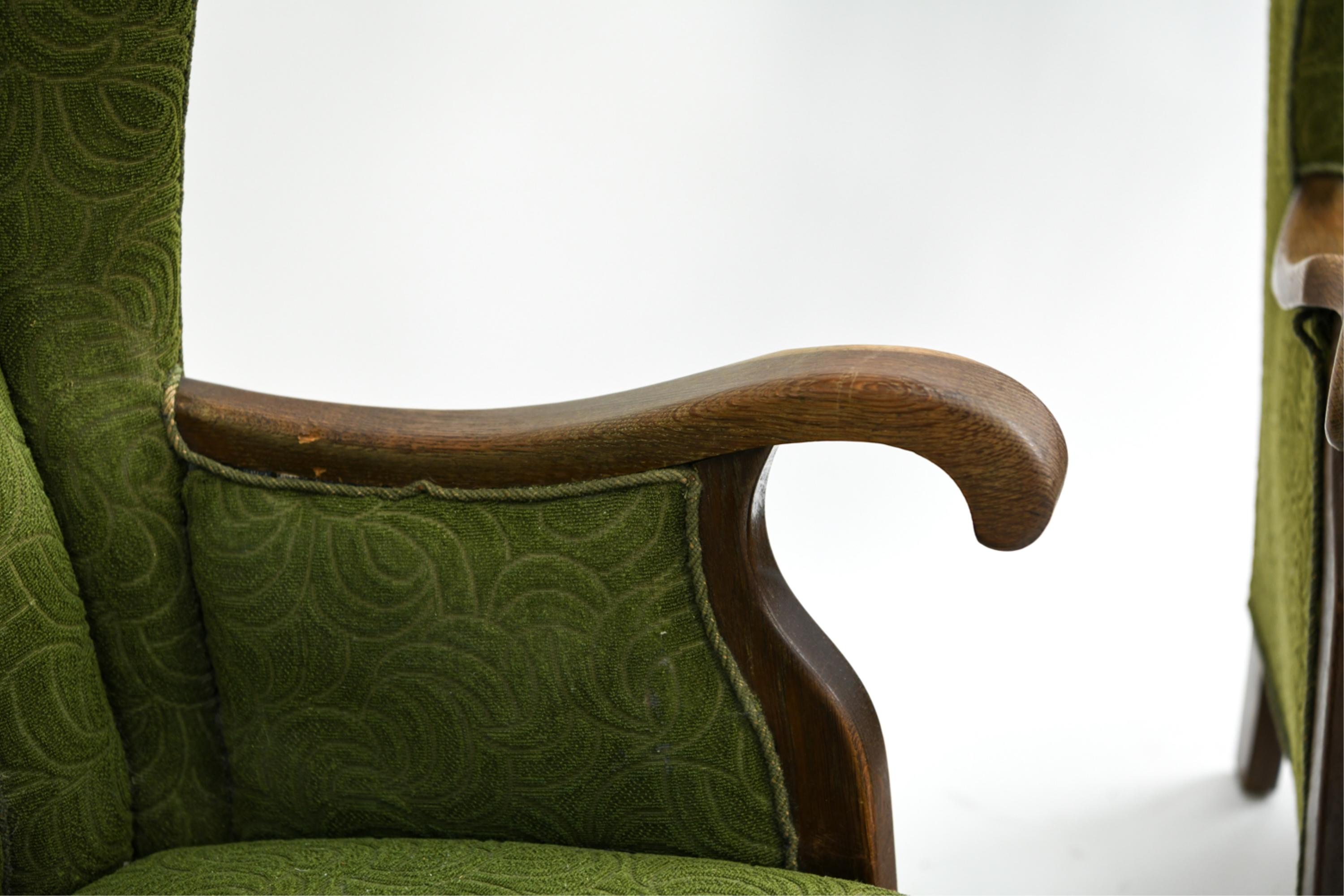 20th Century Viggo Boesen for Slagelse Highback Lounge Chairs