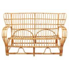 Viggo Boesen, Rattan Sofa, 1950s