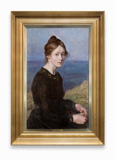 Viggo Pedersen Portrait "Benedicte Olrik Daughter of Henrik Olrik"