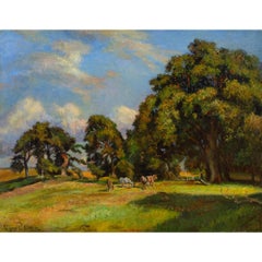 Viggo Pedersen, Studie für Brynet, Hestehaven, Abendsonne, Hillerod