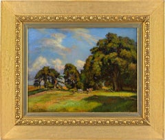 Viggo Pedersen, Study For Brynet, Hestehaven, Evening Sun, Hillerod