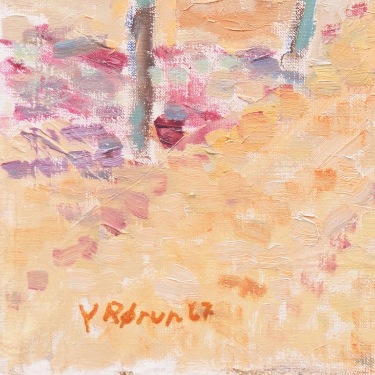 'Mediterranean Orange Grove', Paris Modernist, Royal Danish Academy of Fine Arts - Painting by Viggo Rorup