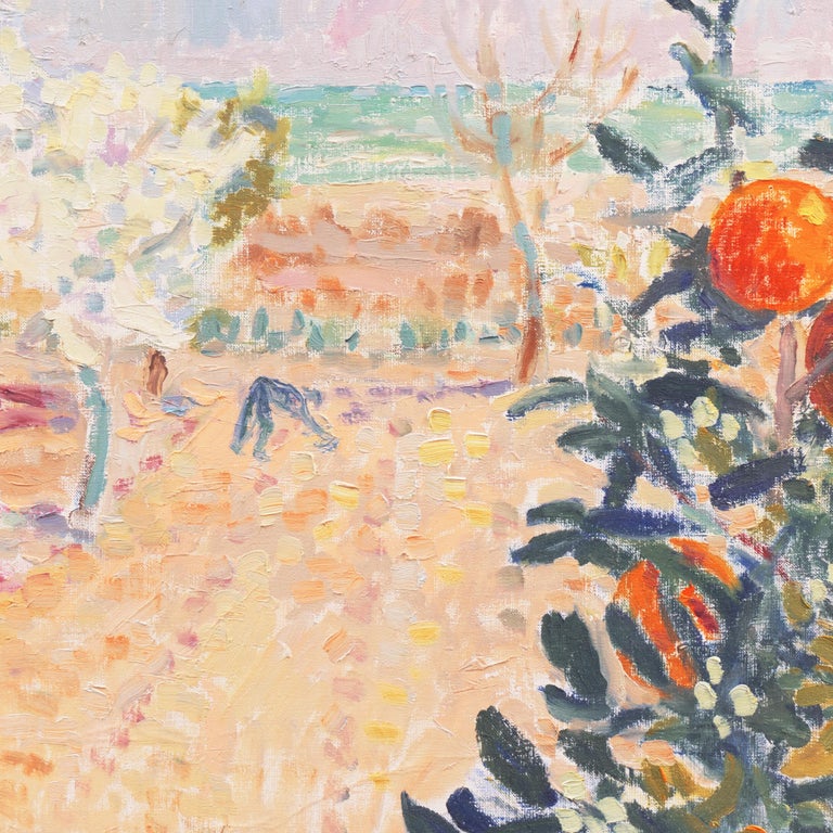 'Mediterranean Orange Grove', Paris Modernist, Royal Danish Academy of Fine Arts For Sale 1