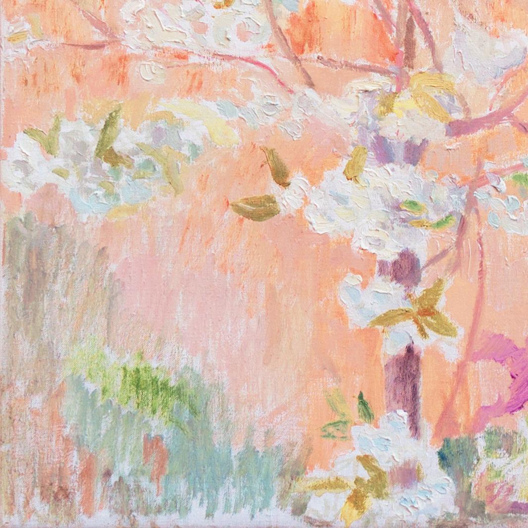 'Spring Landscape', Paris, Modernist Oil, Danish Royal Academy, Charlottenborg - Post-Impressionist Painting by Viggo Rorup