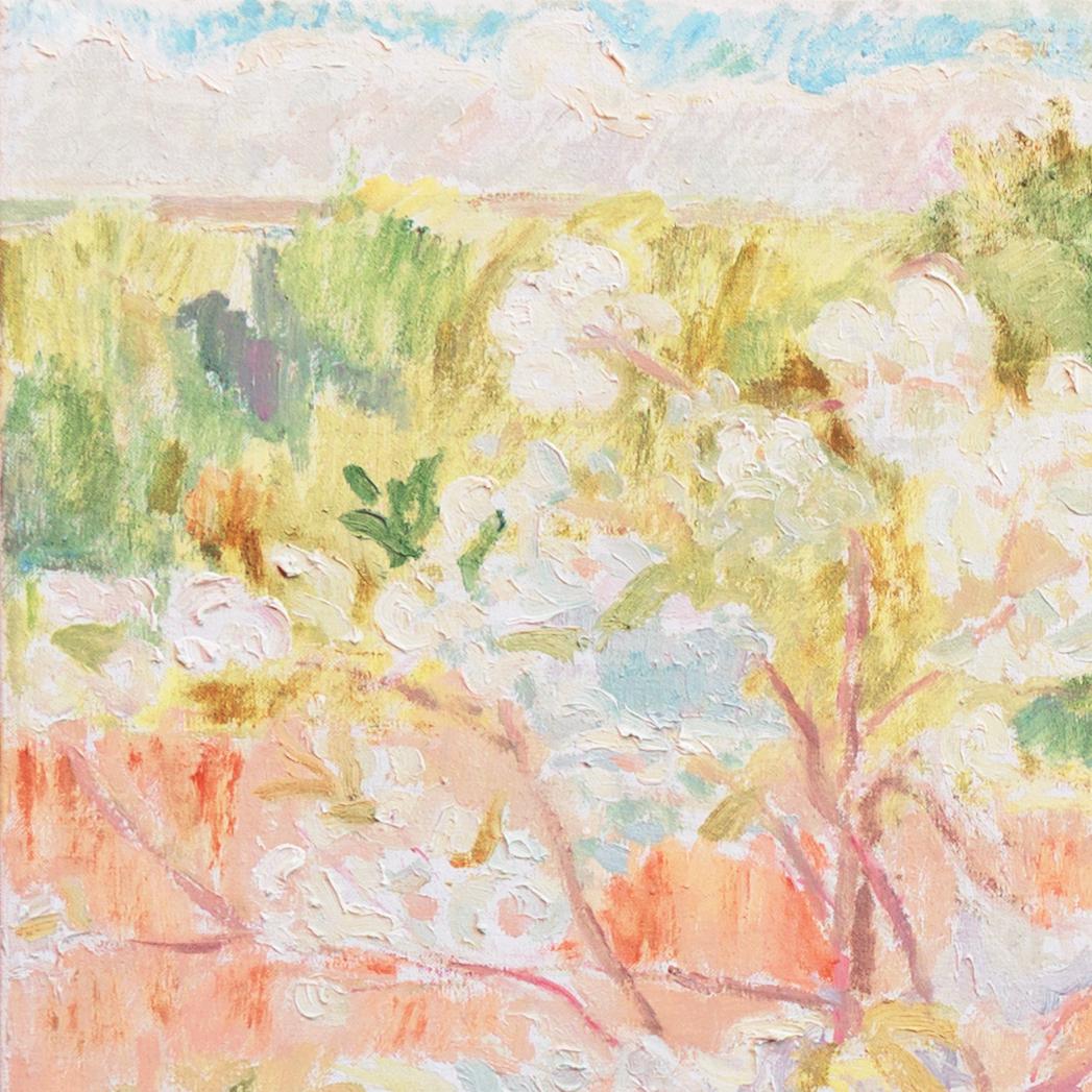'Spring Landscape', Paris, Modernist Oil, Danish Royal Academy, Charlottenborg For Sale 5
