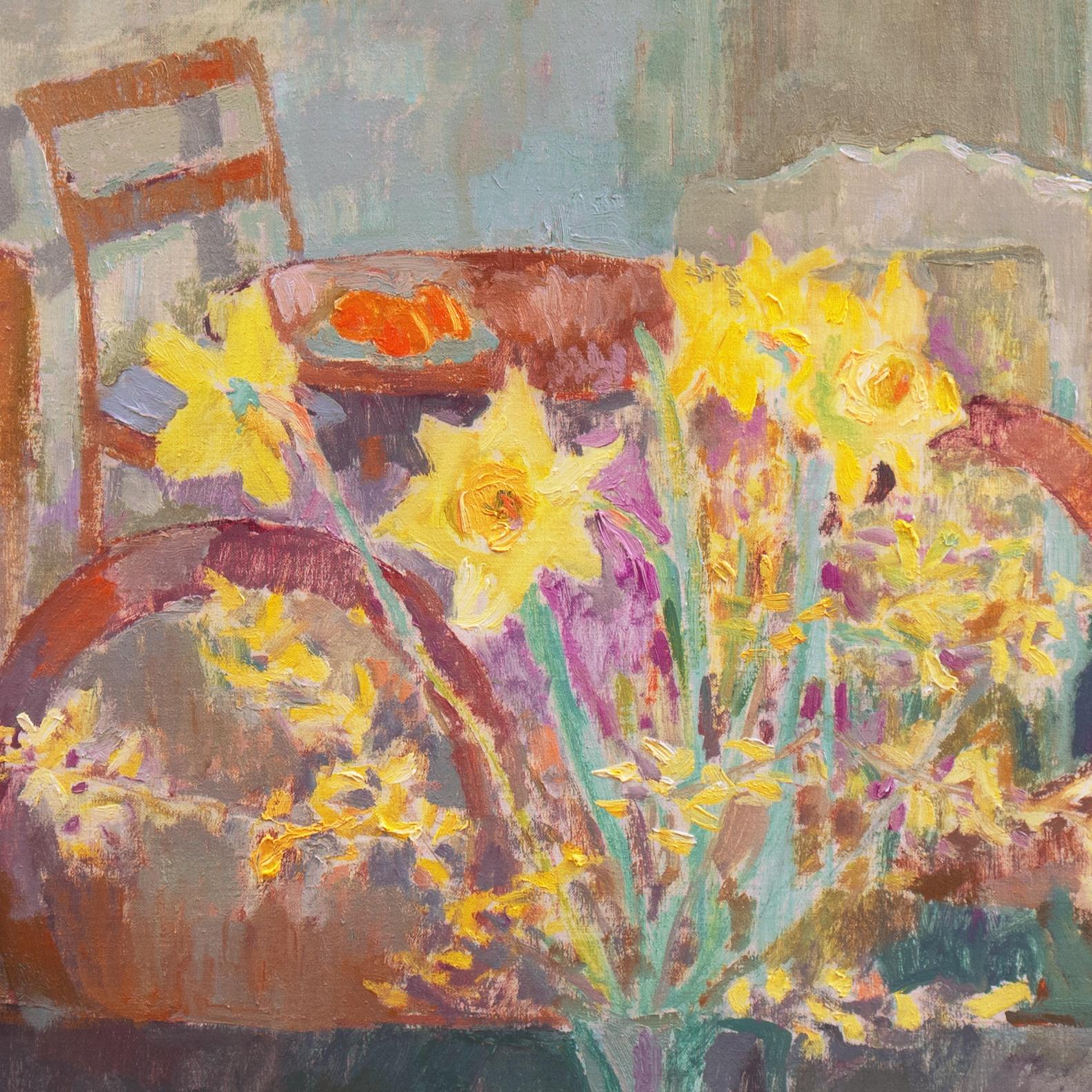 „Stillleben der Daffodils“, Pariser Modernist, Königlich Dänische Akademie, Charlottenborg im Angebot 3