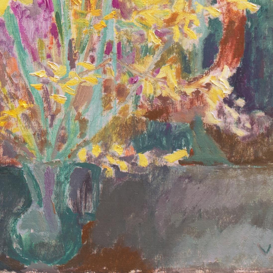 'Still Life of Daffodils', Paris Modernist, Royal Danish Academy, Charlottenborg For Sale 1