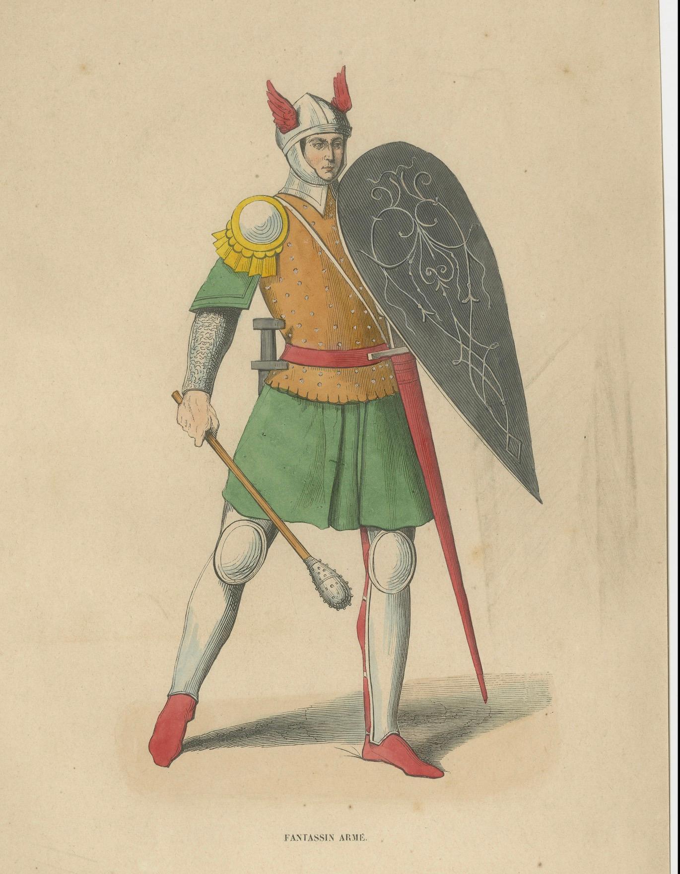 Paper Vigilance in Arms: A Renaissance Infantryman Prepared for Battle, 1847 For Sale