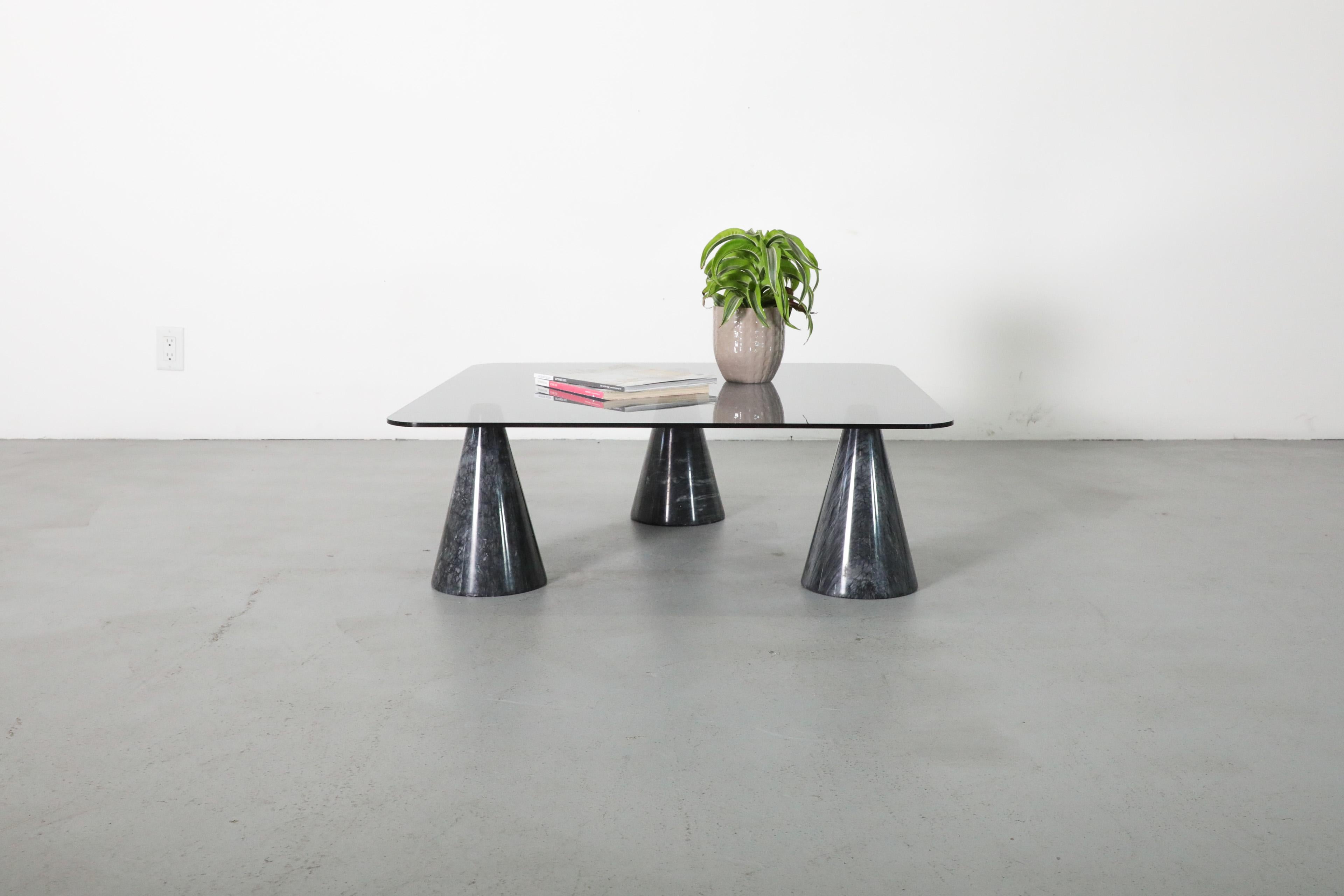 This Italian Mid-Century coffee table was inspired by Massimo & Lella Vignelli's 