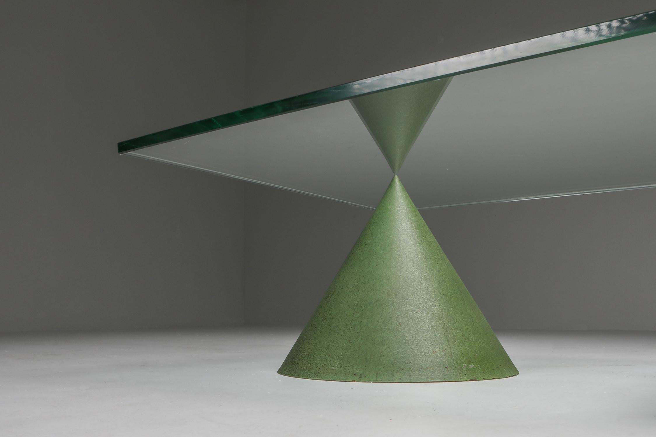 Vignelli Marble and Copper 'Kono' Coffee Table 2