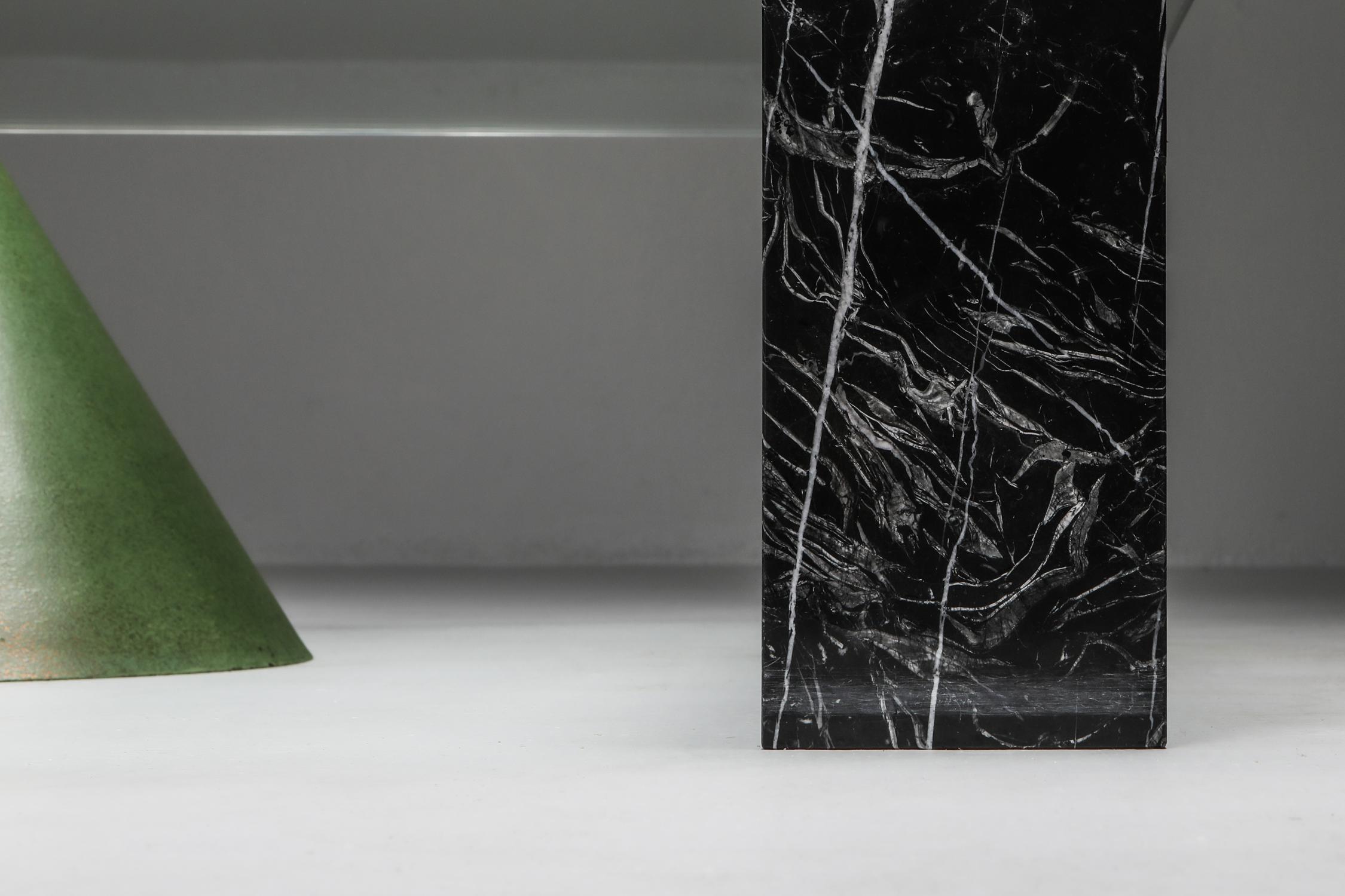 Vignelli Marble and Copper 'Kono' Coffee Table 3