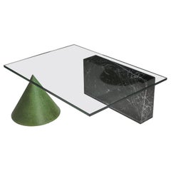 Vignelli Marble and Copper 'Kono' Coffee Table