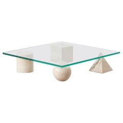 Vignelli Metafora coffee table for Casigliani, Italy, 1979