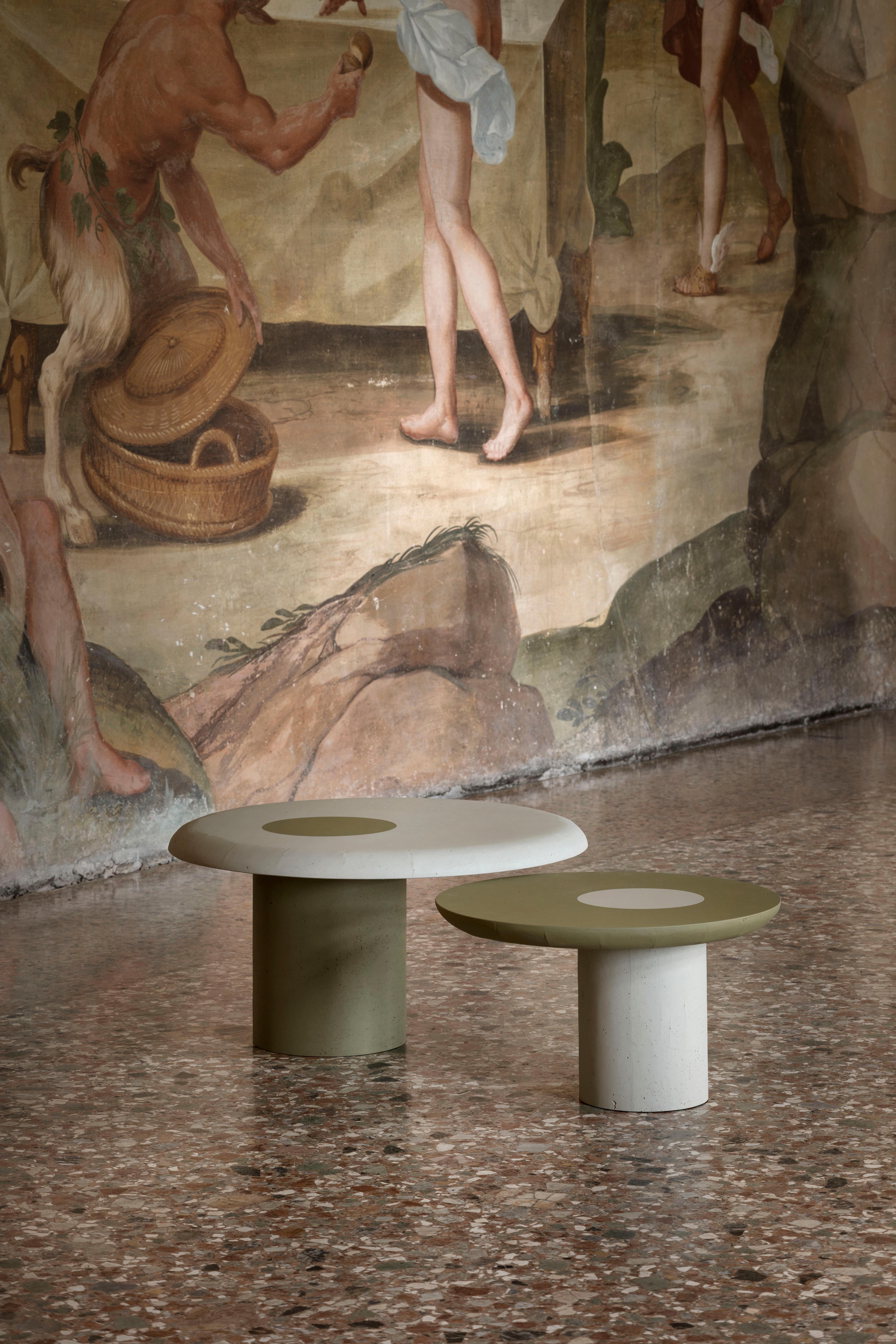 Vignole 80 Round Coffee Table by CIMENTO For Sale at 1stDibs