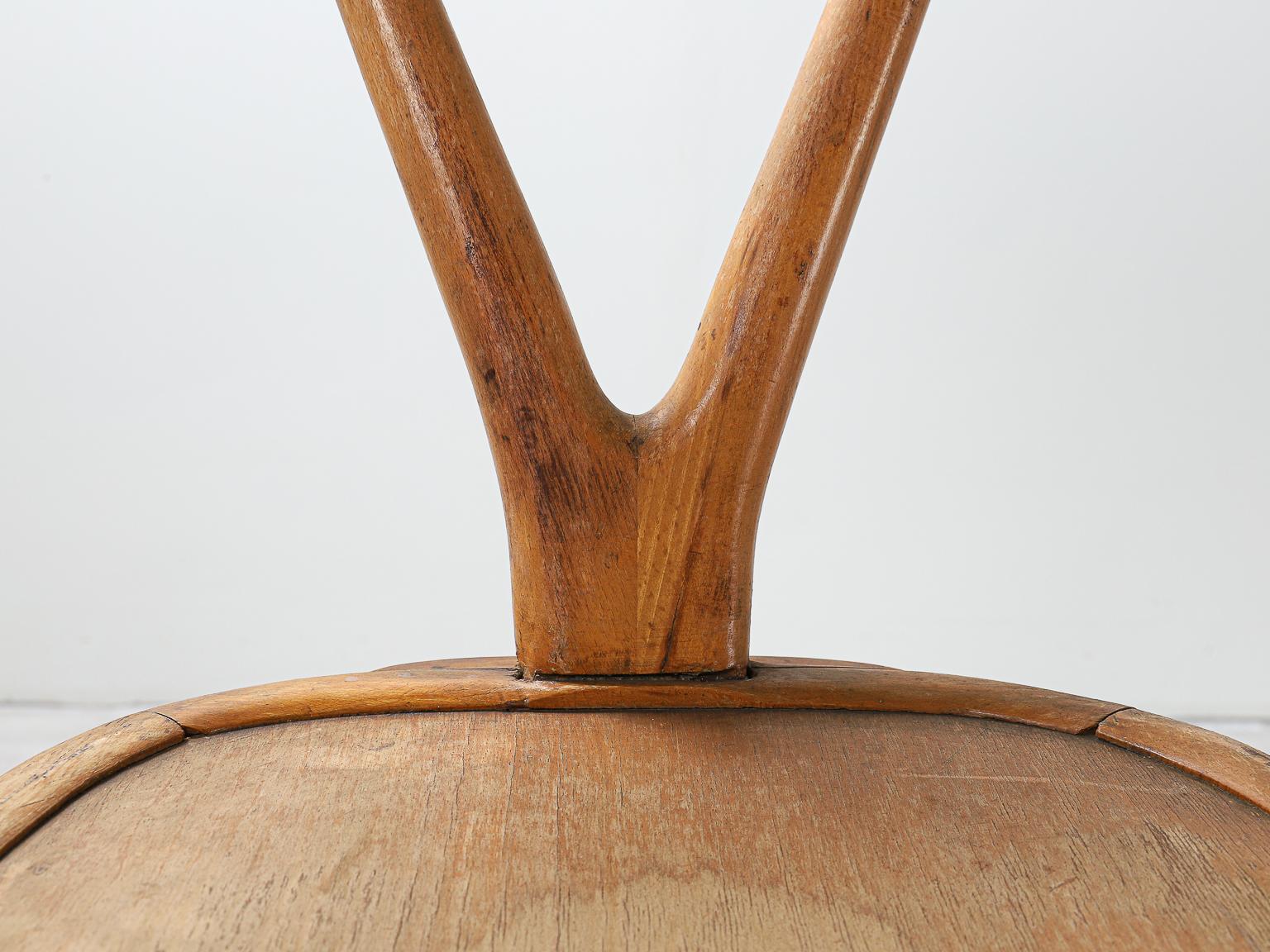 Vigorelli Gianni Set of 3 Wood and Original Fabric Chairs, 1950s 12