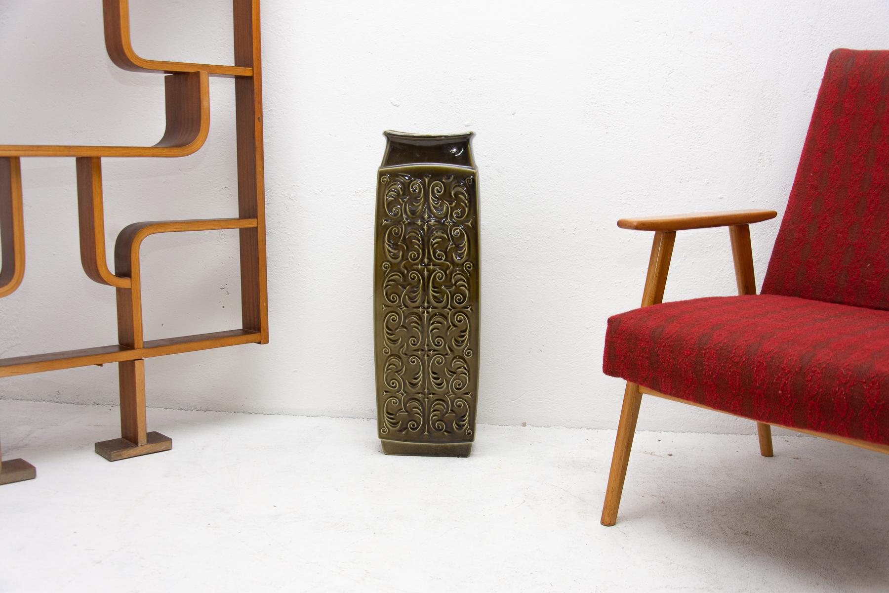 Mid-Century Modern Vintage Big Ceramic Vase, Czechoslovakia, 1970s