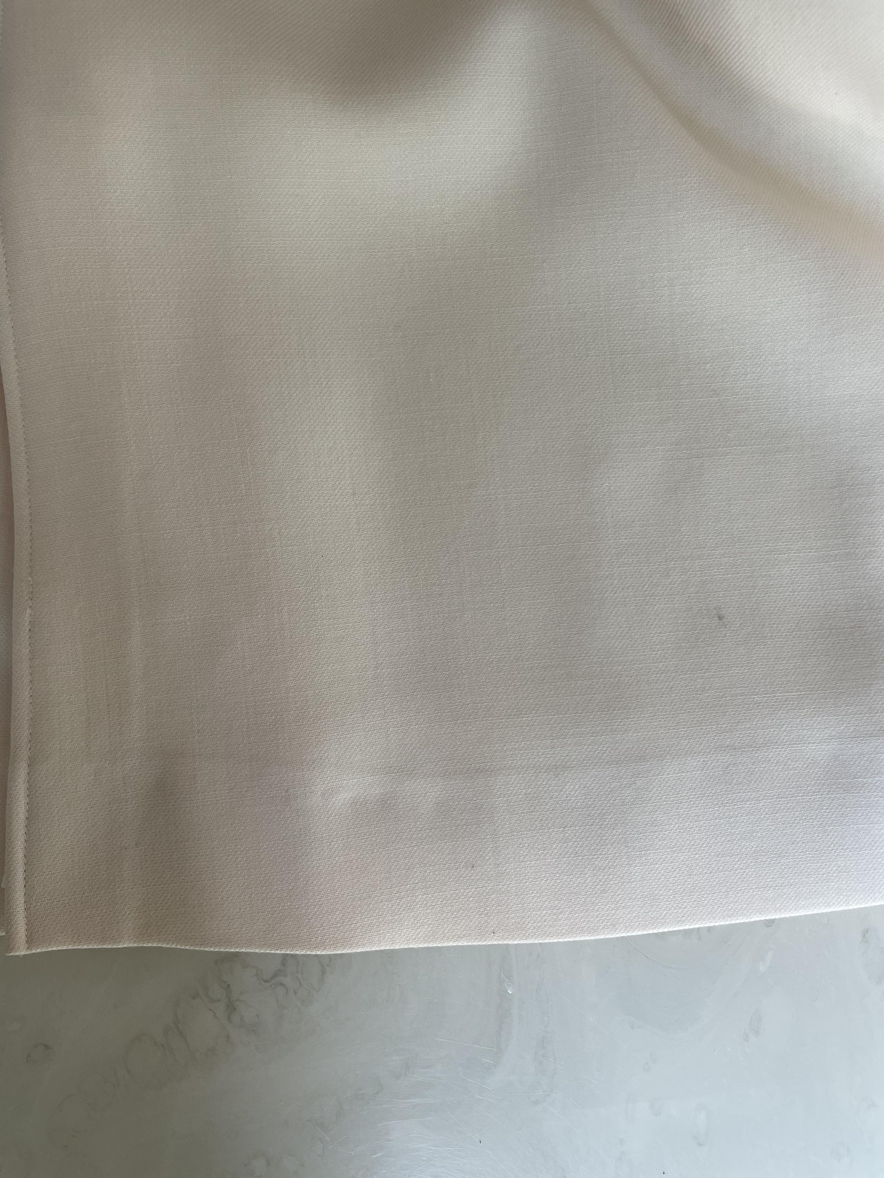 VIintage Courrèges Paris Ivory Wool Belted Jacket & Skirt For Sale 4