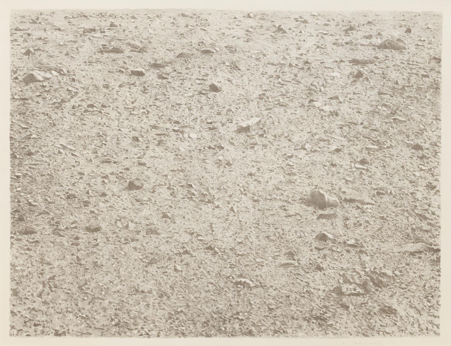 Vija Celmins Landscape Print – Ohne Titel (Große Wüste)