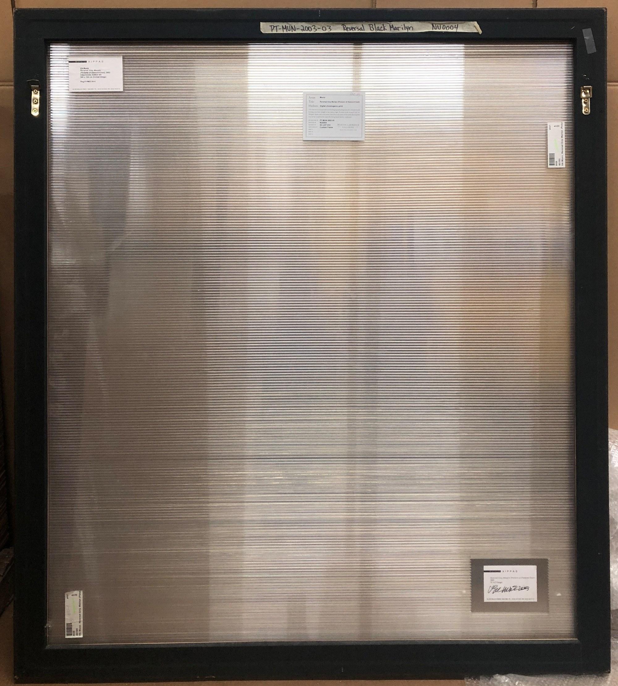 Reversal Grey Marilyn a été créée par Vik Muniz pour sa série 