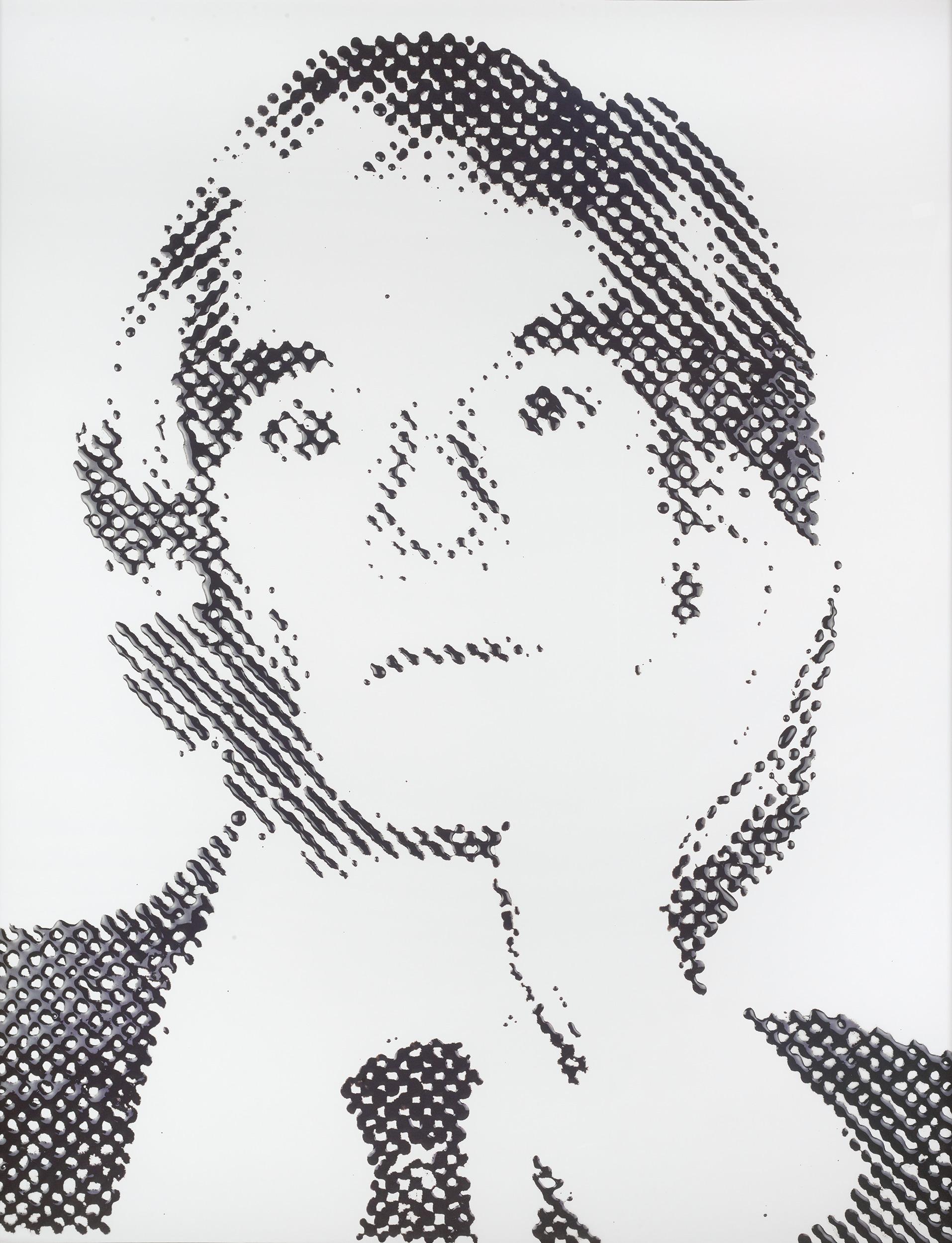 Vik Muniz
1961-present  Brazilian

Andy Warhol, from the Pictures of Ink series

Cibachrome print on photographic paper

This work by Vik Muniz, the contemporary Brazilian artist renowned for his use of unconventional materials and techniques,