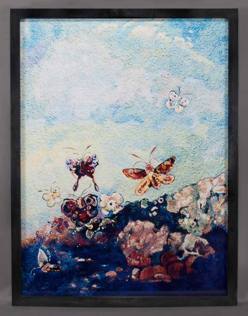 Vik Muniz Landscape Print - Butterflies, after Odilon Redon