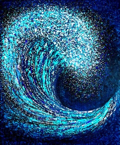 Beauty of the night  / Sea  / Water / Wave / abstract expressionism /