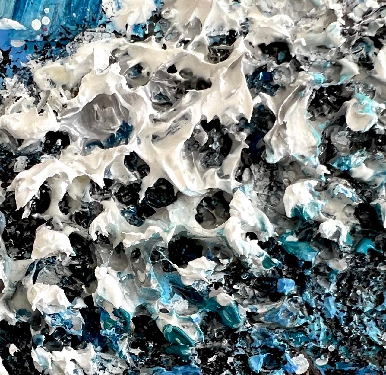 Au bord du lac Hallwilersee / peinture à l'huile impressionniste à l'empâtement. en vente 3