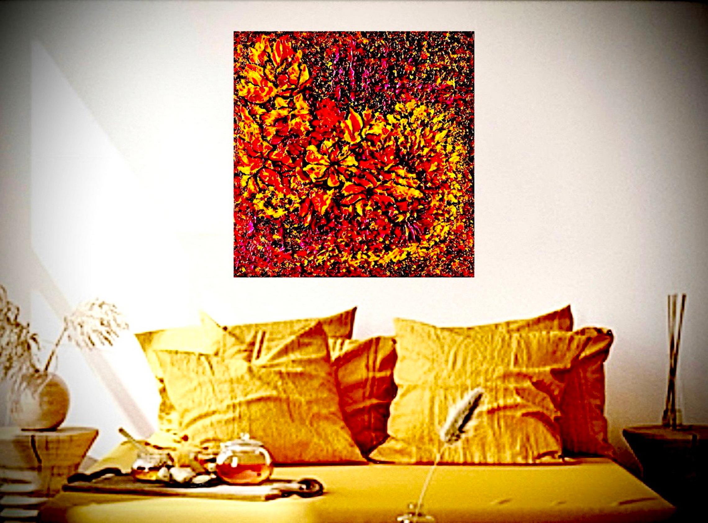 Congratulazioni / Astratto / pittura d'interni a impasto / in vendita 1