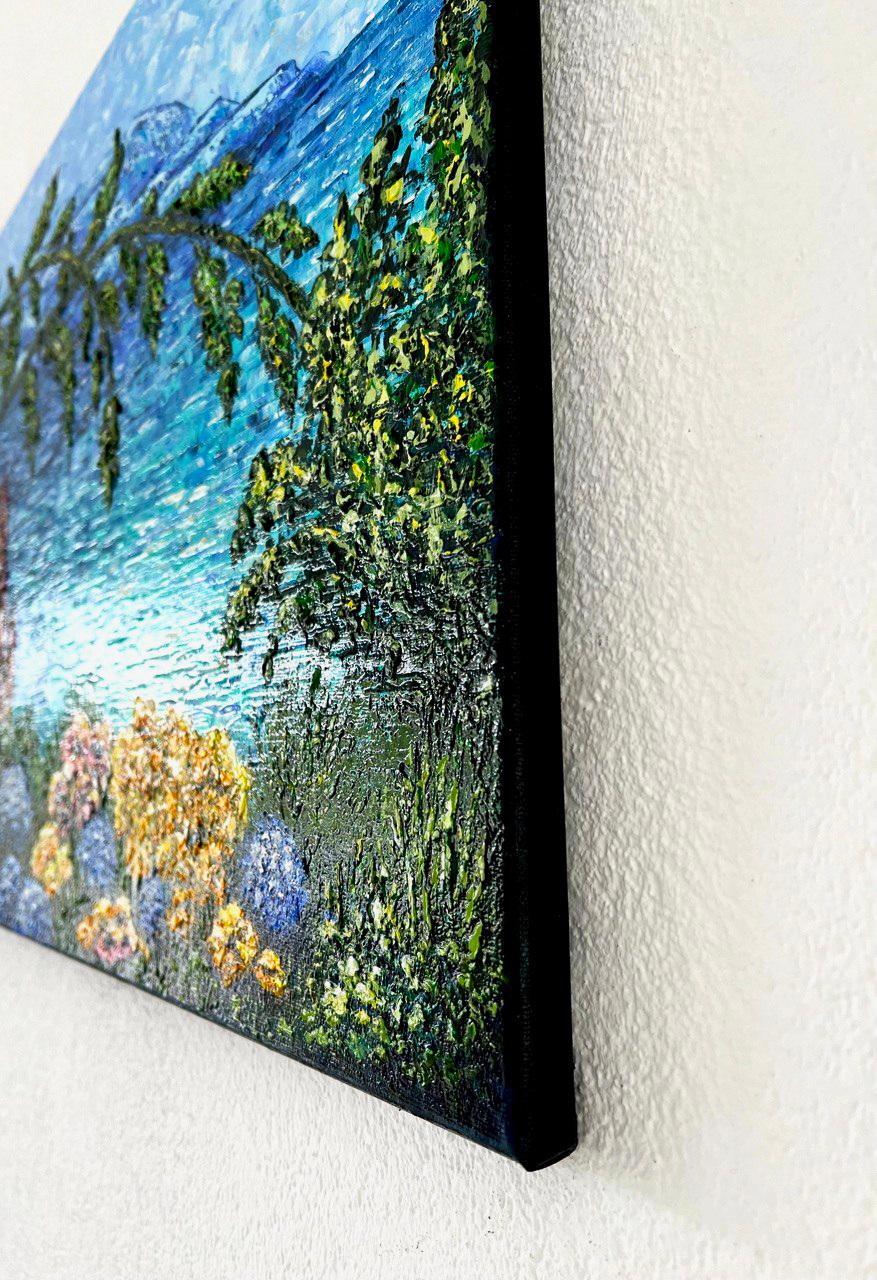 Paisaje onírico. Pintura al Impasto. Impresionismo. naturaleza, flores, mar, paisaje. en venta 4