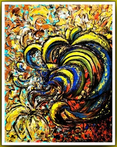 Energy of Love // Abstract expressionism / 5 elements of Feng Shui /good vibes /