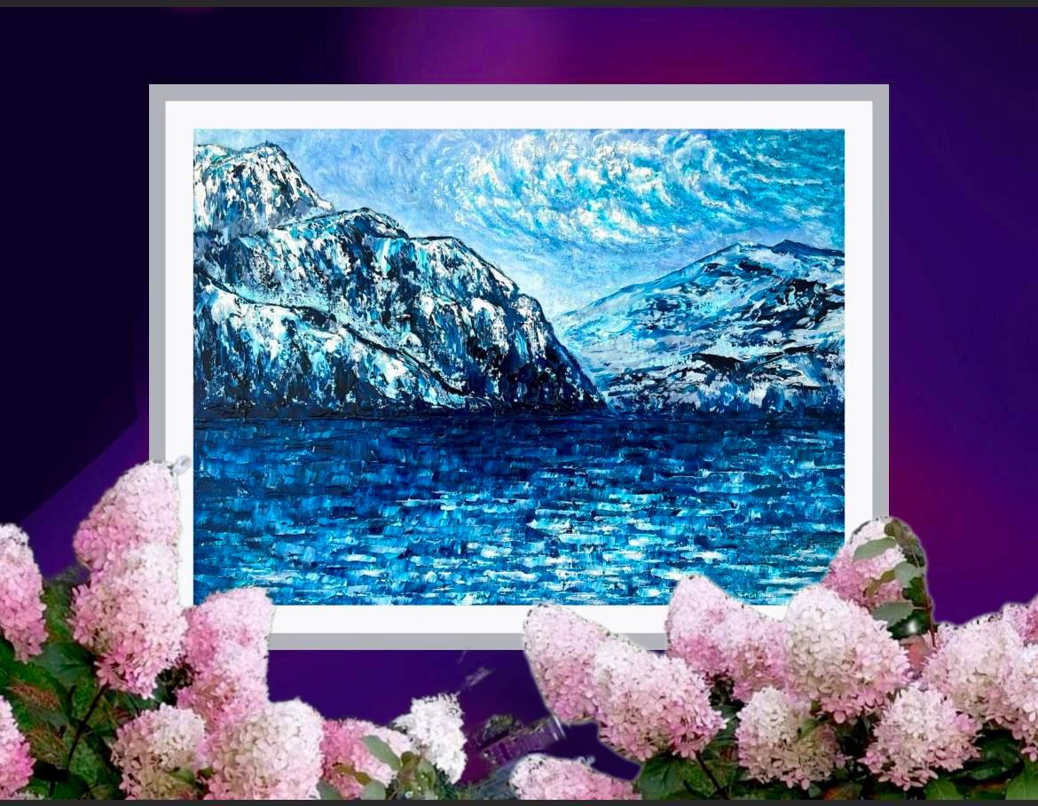 Faulensee  / Original Öl-Impasto-Gemälde, Impressionismus. im Angebot 5