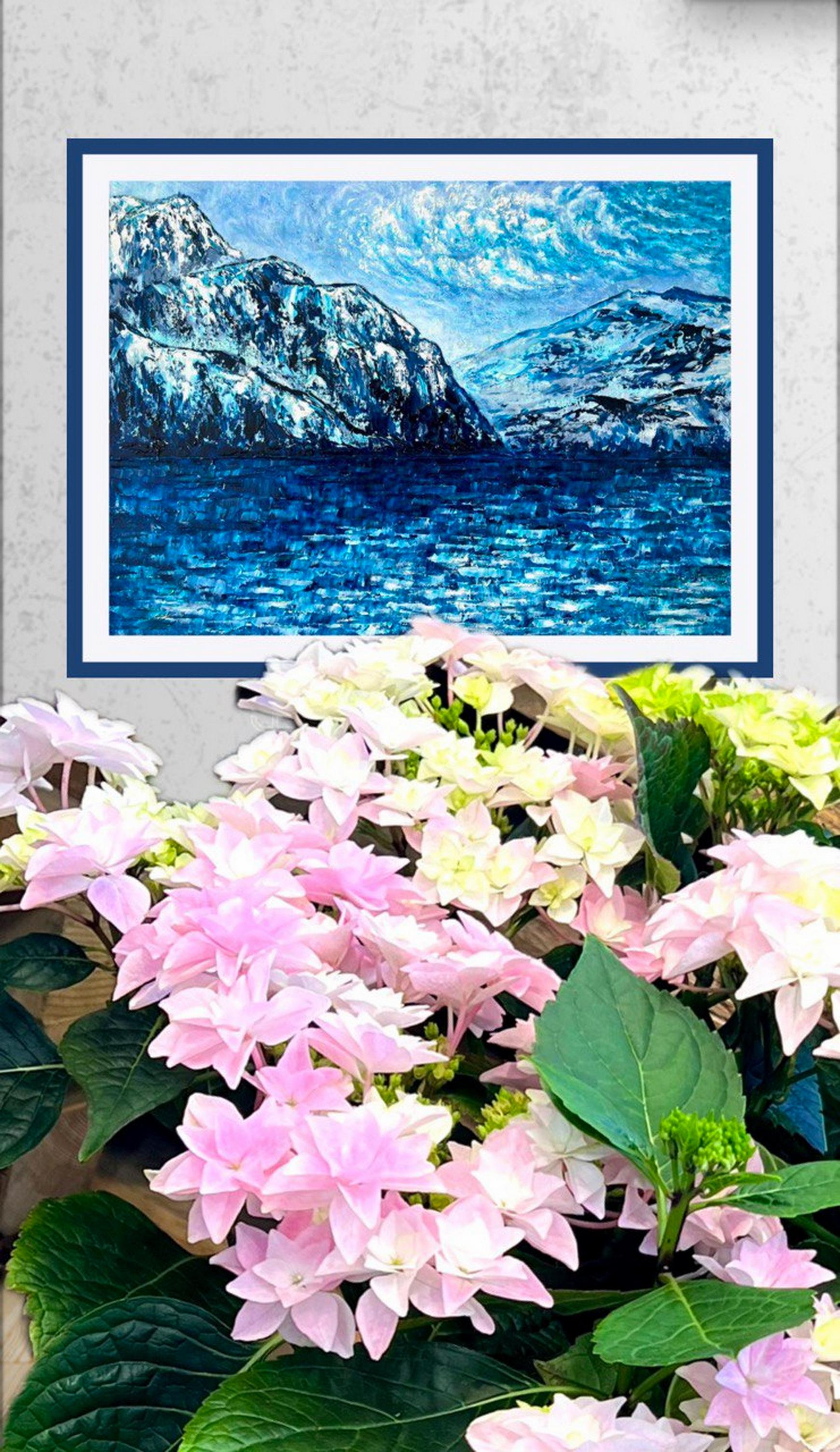 Faulensee  / Original Öl-Impasto-Gemälde, Impressionismus. im Angebot 6