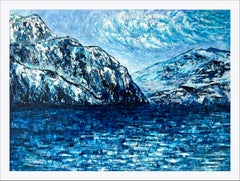 Faulensee  / Original Öl-Impasto-Gemälde, Impressionismus.