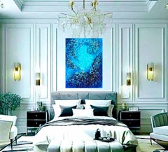 Fontana della vita // Interno Acqua Astratto / oceano blu / mare, onde.