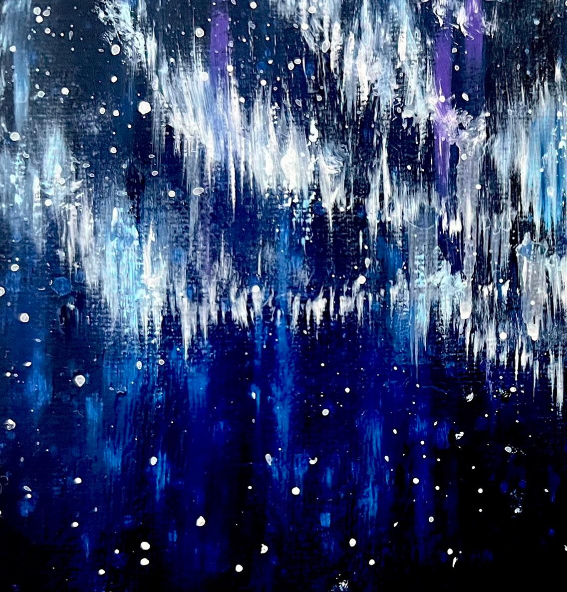 Holy Night / Impressionism / Winter, Snow, Sky Northern Lights. For Sale 1
