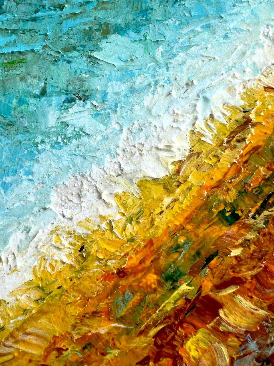 Impression of Montreux. Interior abstract oil painting. Impressionism style. - Painting by Vik Schroeder 