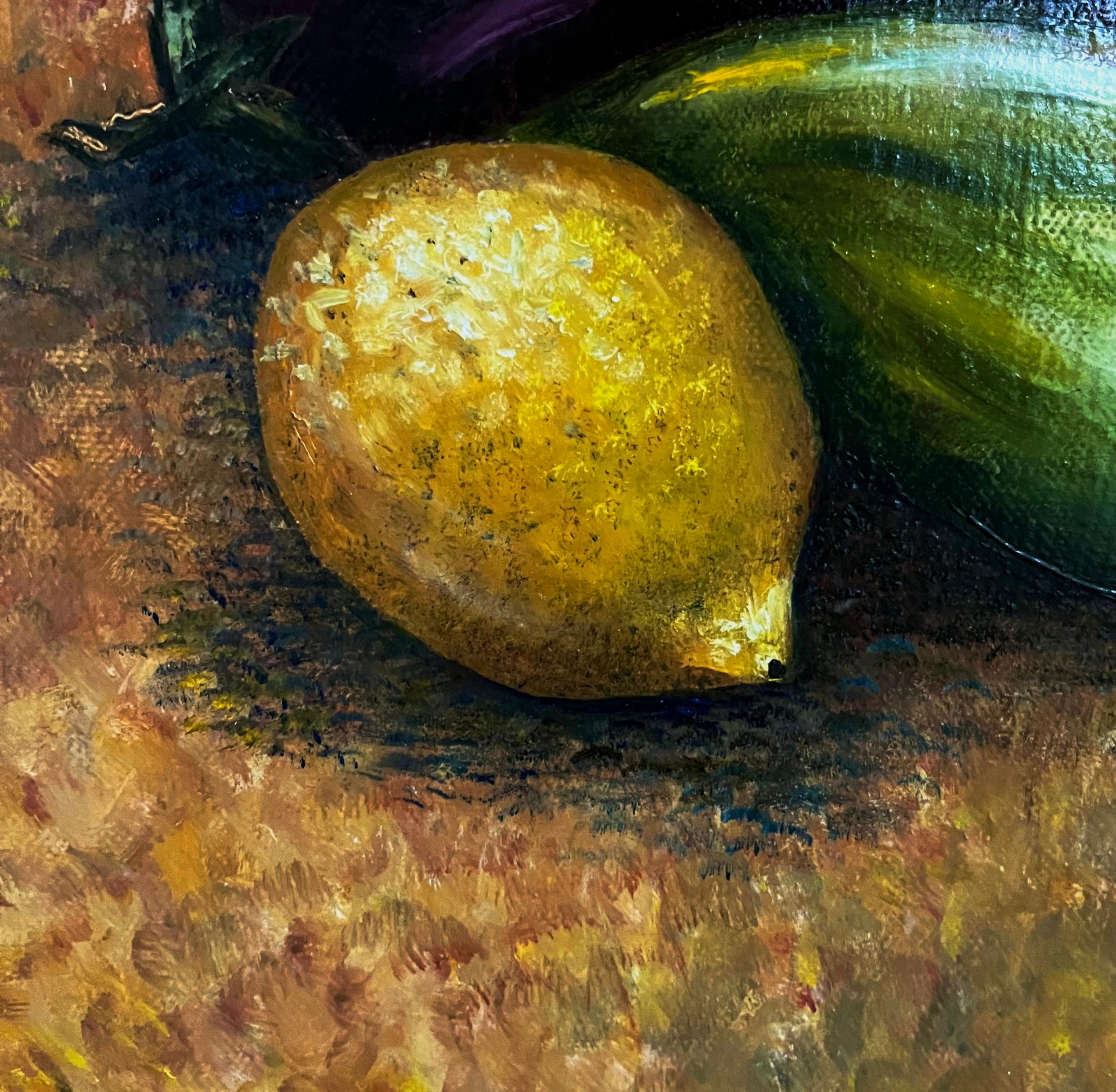  It may be healthy. Oil painting. Impressionism style. Still life 50/40 cm. 10