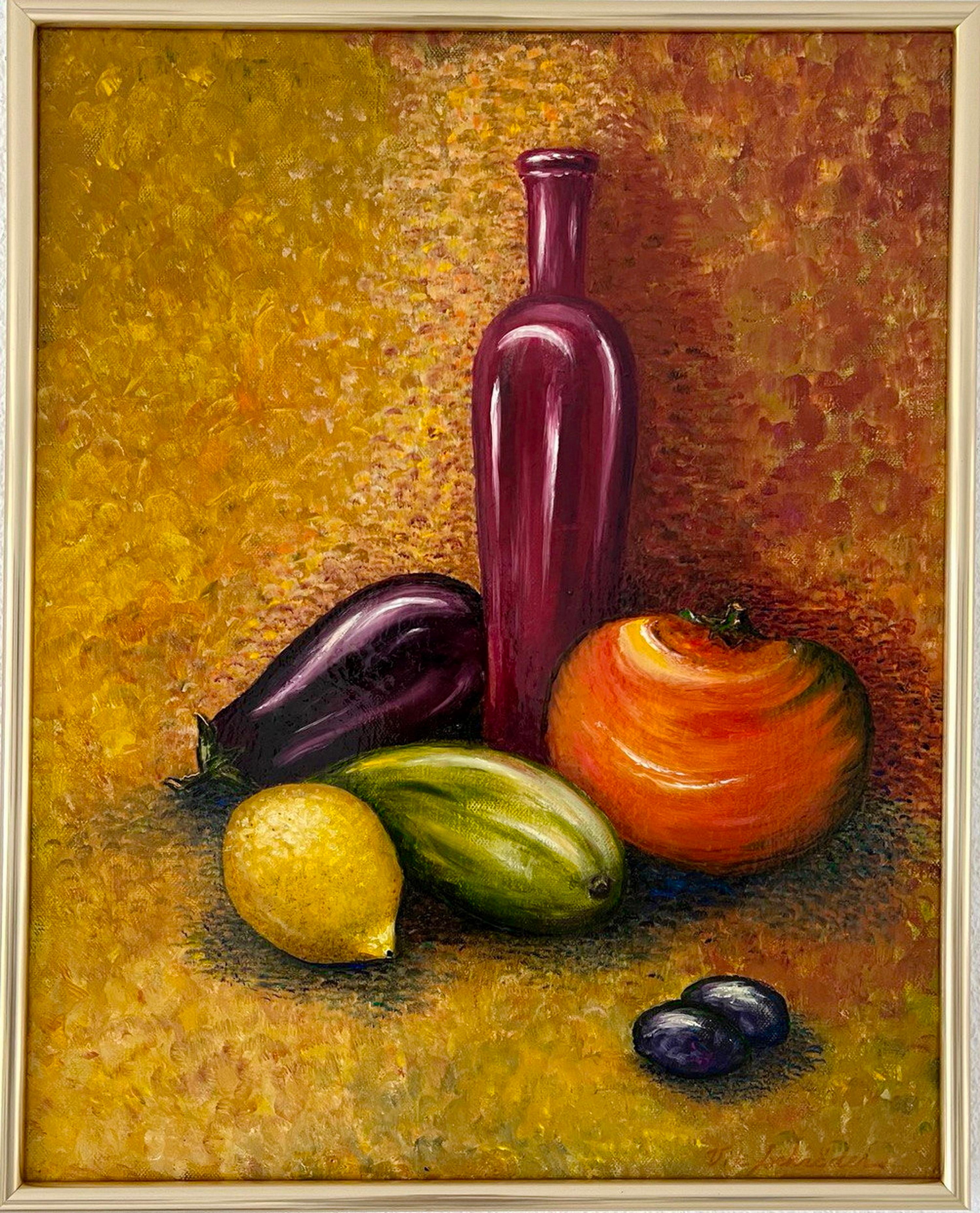 Il peut être sain. Peinture à l'huile. Style impressionniste. Nature morte 50/40 cm.