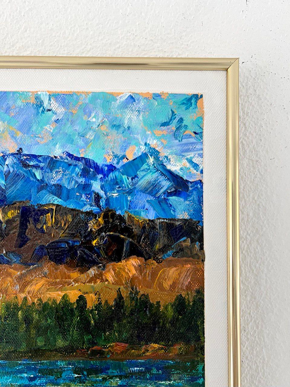              This Original impasto painting was created in the impressionism style on canvas 30/40 cm.                                 
The artwork was painted in the open air while traveling in Italy - in Vinci, the birthplace of Leonardo Da
