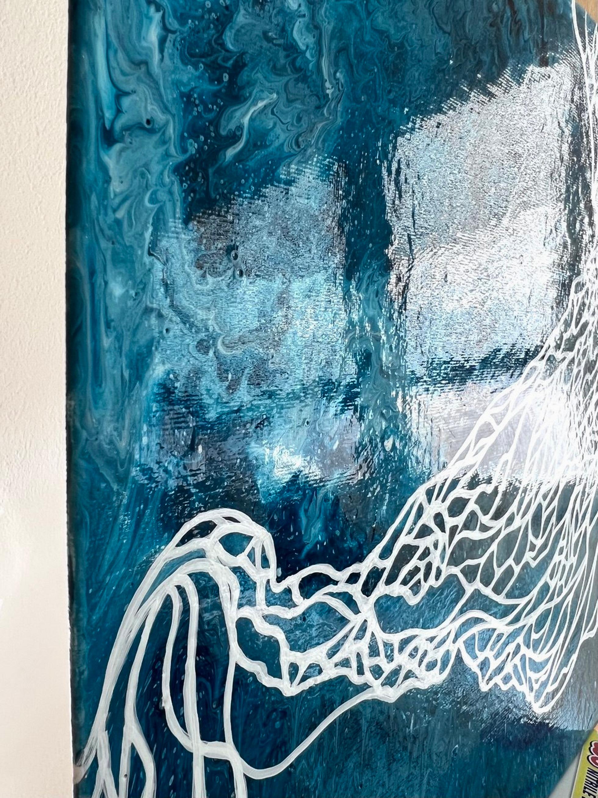 Les filets magiques de l'amour - Impressionnisme abstrait Painting par Vik Schroeder 