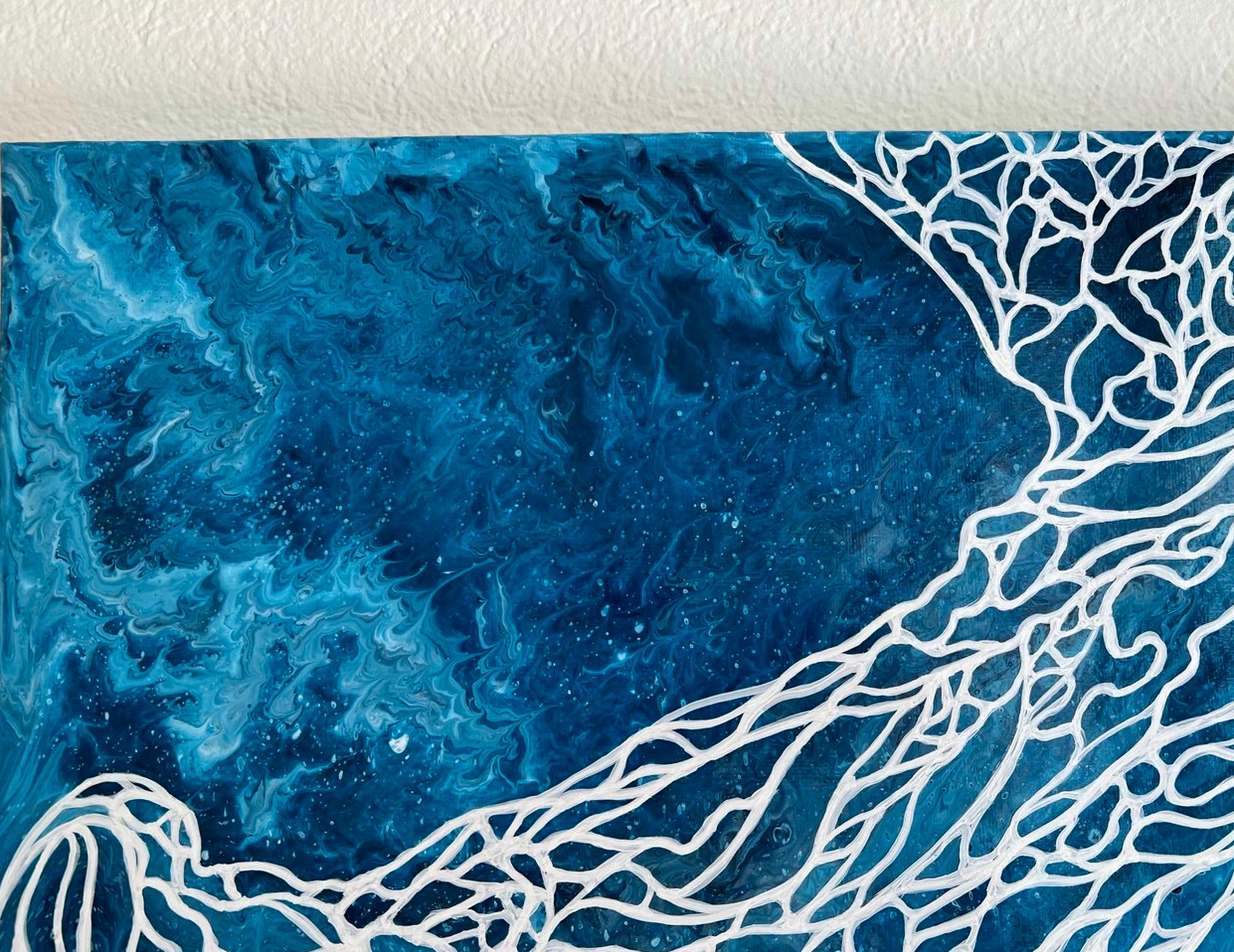 Les filets magiques de l'amour - Bleu Interior Painting par Vik Schroeder 