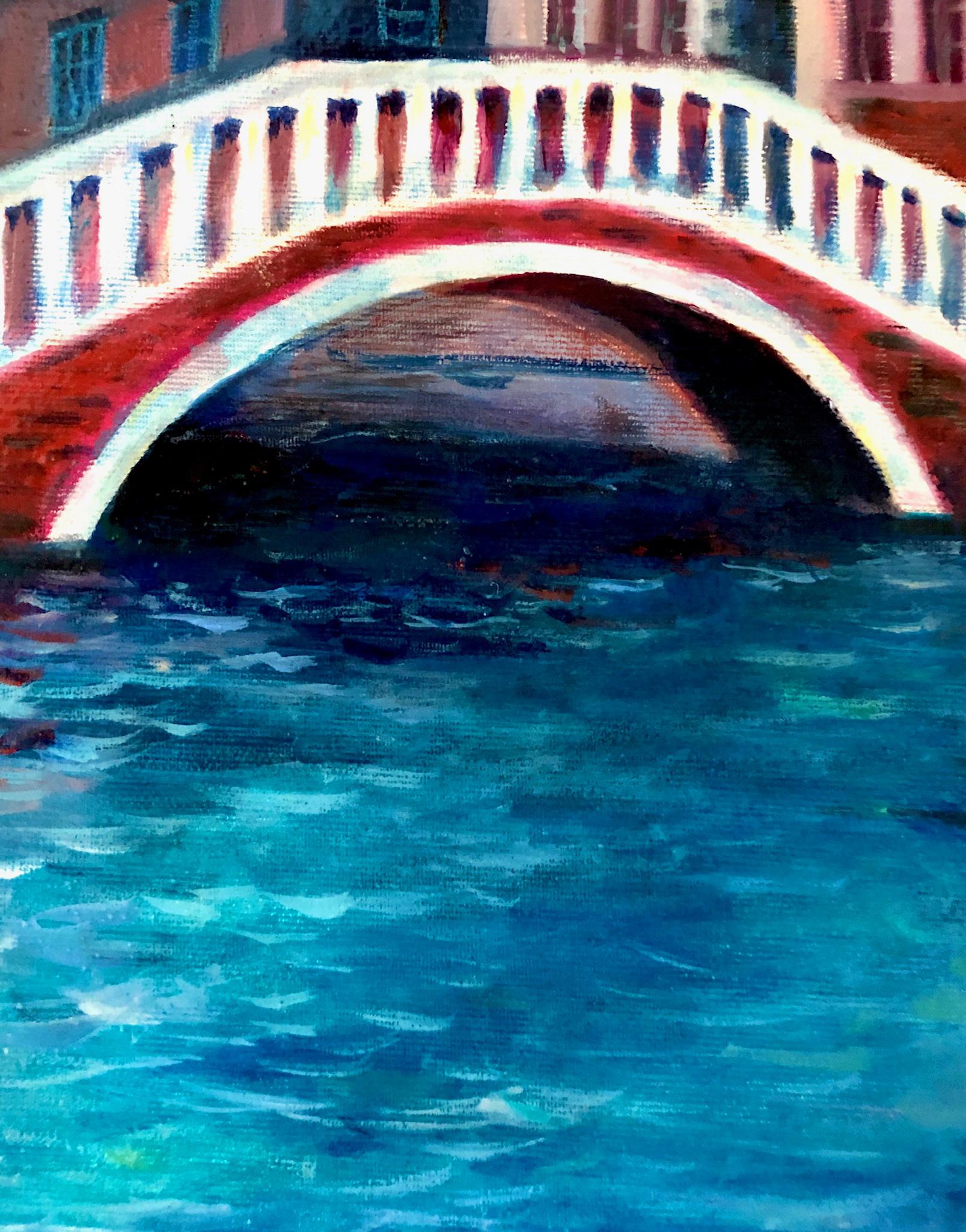 Memories of Venice. Modern fine art. Impressionism style. Oil 53/63 cm. For Sale 2