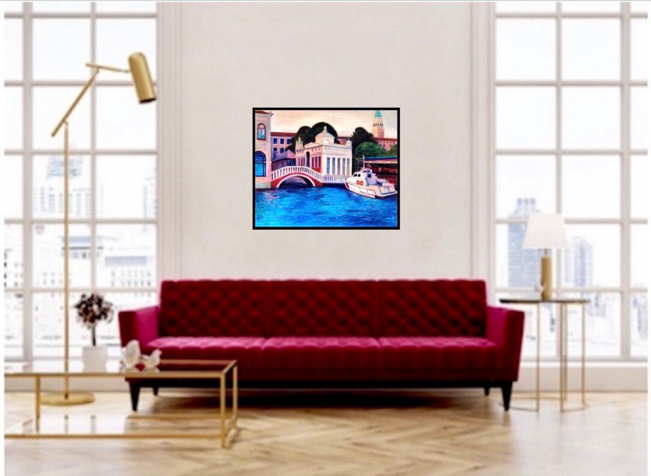 Memories of Venice. Modern fine art. Impressionism style. Oil 53/63 cm. For Sale 10