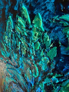 Moonlight Sonata // moody art floristics painting; lunar eclipse /