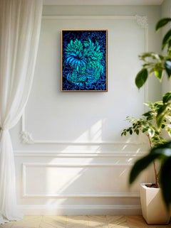 Moonlight Sonata // moody art floristics painting; lunar eclipse /