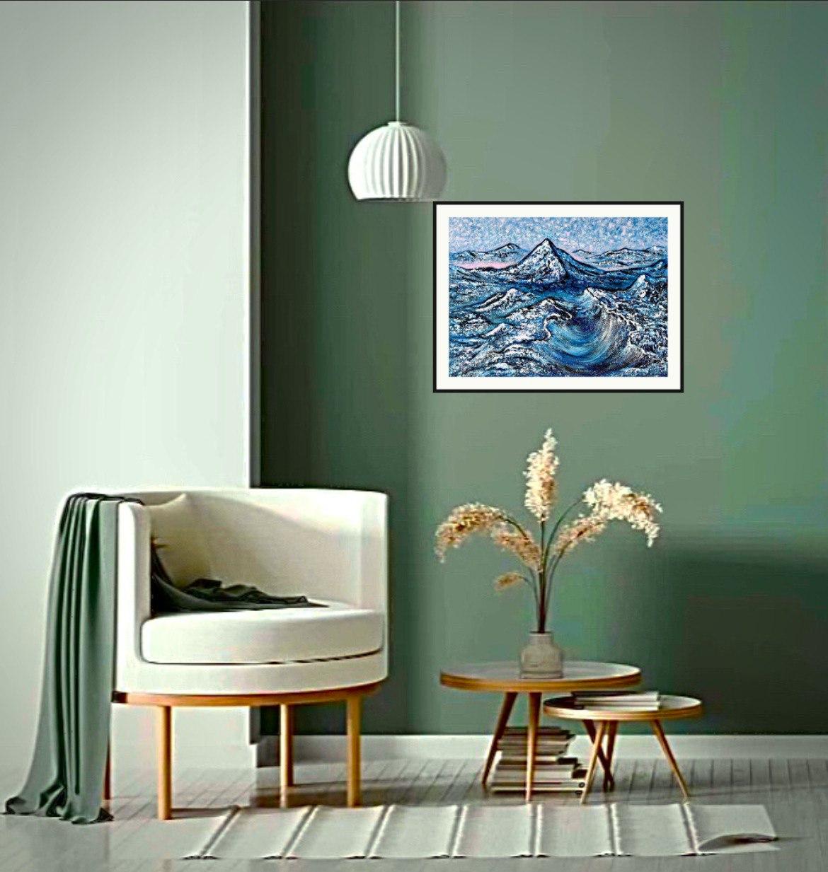 Búsqueda en la montaña / Pintura original empastada, impresionismo. en venta 8