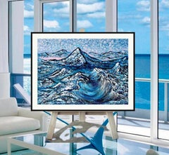 Mountain Quest / Original impasto painting, impressionism.